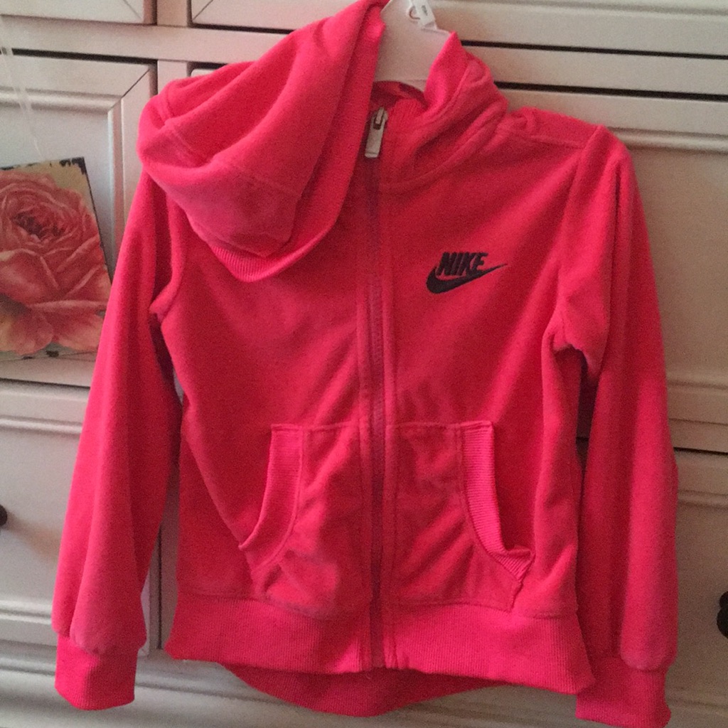 Velour Hot Pink Sweatshirt